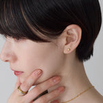 ciite' シーテ ピアス（両耳用） 【金属アレルギー対応】シンプルスクエア ピアス