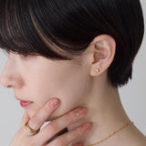 ciite' シーテ ピアス（両耳用） 【金属アレルギー対応】シンプルスクエア ピアス