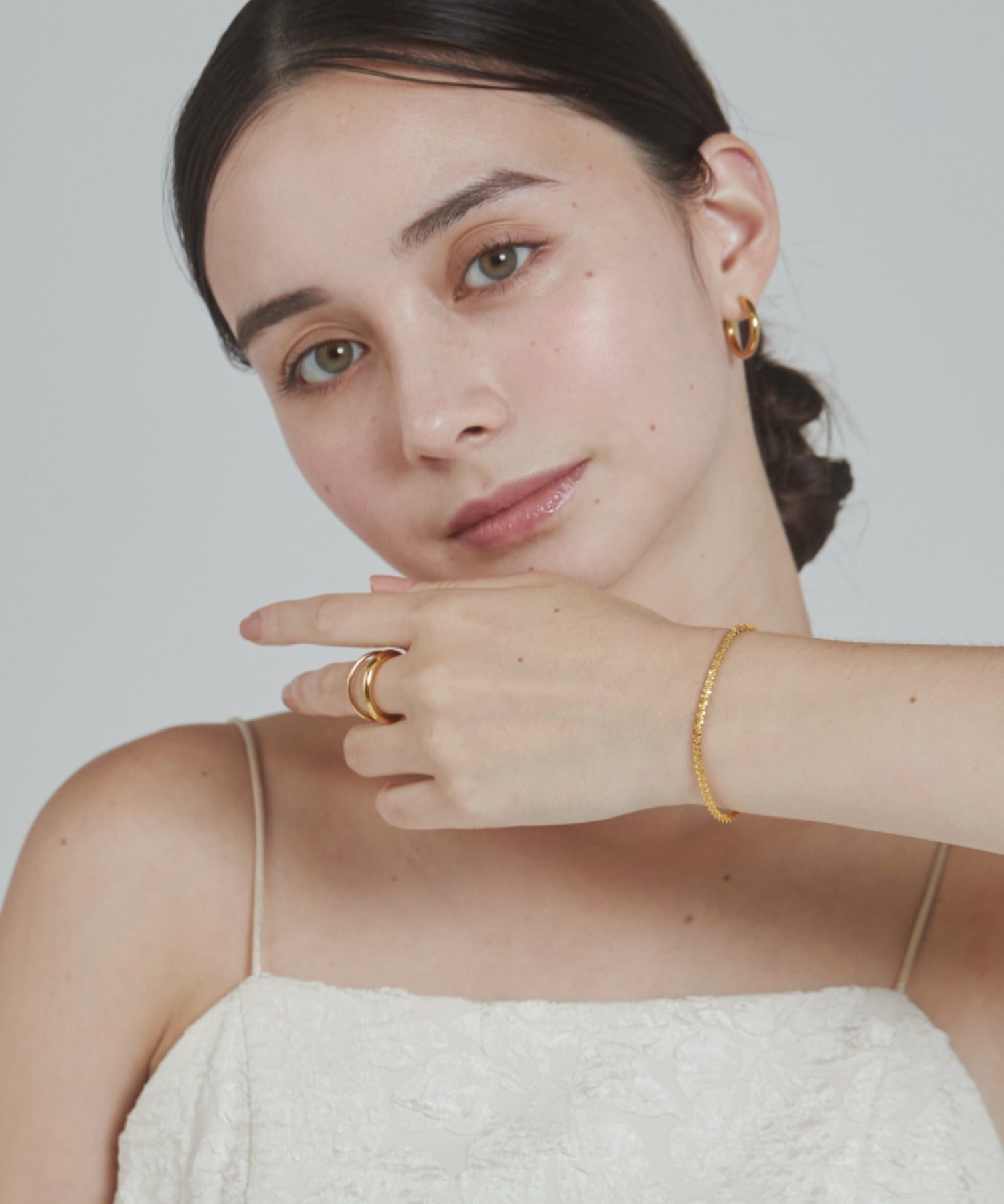 ciite' シーテ ブレスレット 【 金属アレルギー対応 】 グリッターチェーンブレスレット サージカルステンレス