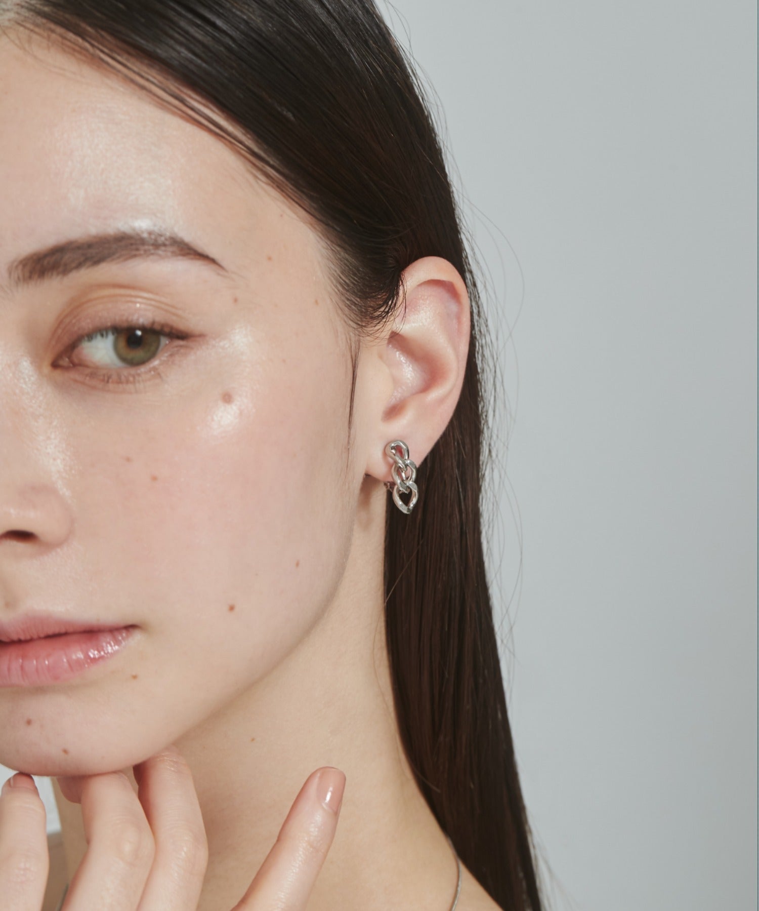 ciite' シーテ イヤリング 【 金属アレルギー対応 】 チェーンモチーフ イヤリング サージカルステンレス (両耳用)