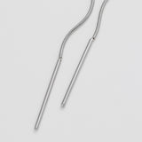 ciite' シーテ ピアス（両耳用） 【 金属アレルギー対応 】 ノットチェーンピアス サージカルステンレス (両耳用)