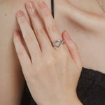 ciite' シーテ リング 【 金属アレルギー対応 】 ダブルハートリング サージカルステンレス