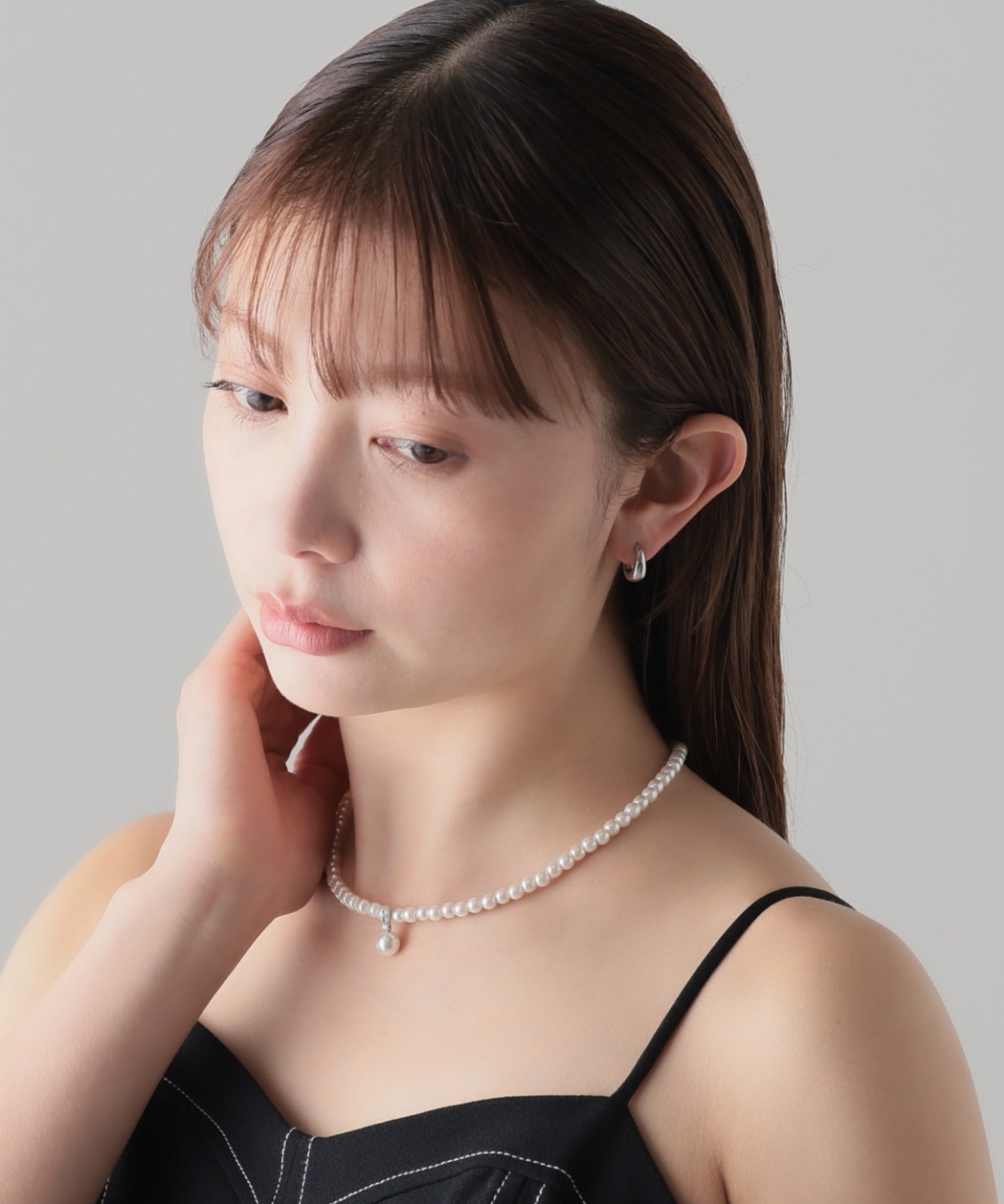 ciite' シーテ ネックレス パールビジュー ネックレス