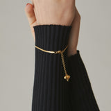 ciite' シーテ ブレスレット 【 金属アレルギー対応 】 シンプルスネークチェーンブレスレット サージカルステンレス