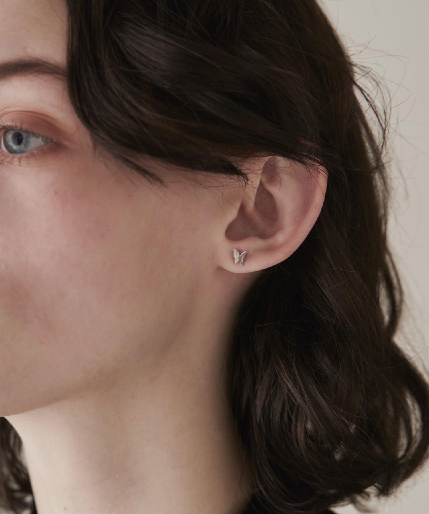 ciite' シーテ ピアス（両耳用） 【 金属アレルギー対応 】 ミニバタフライモチーフピアス サージカルステンレス (両耳用)