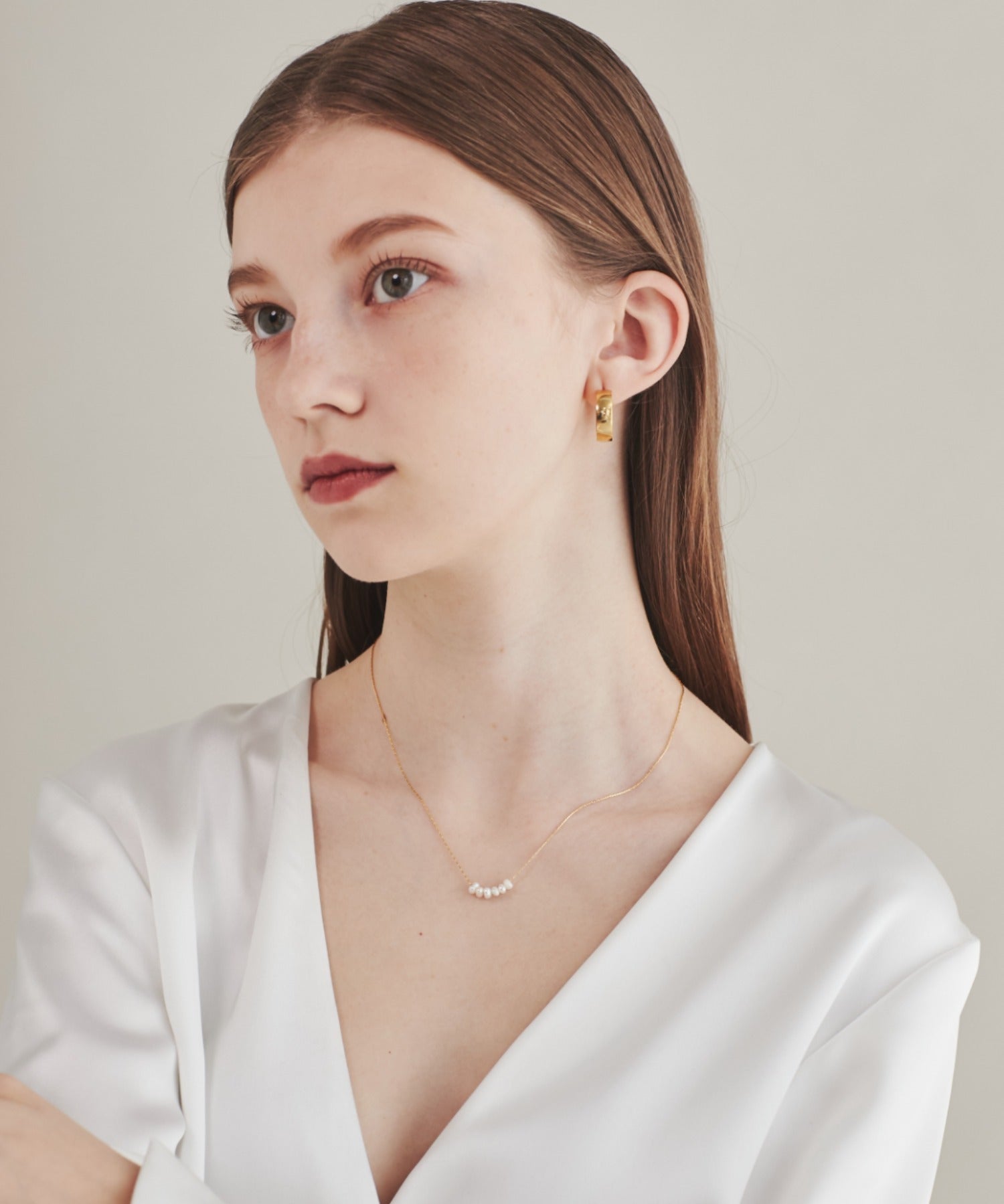 ciite' シーテ ネックレス 【 金属アレルギー対応 】 小ぶり淡水パールネックレス サージカルステンレス