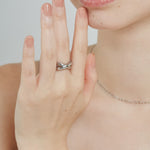 ciite' シーテ リング 【 金属アレルギー対応 】 クロスリング サージカルステンレス