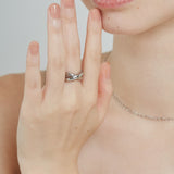 ciite' シーテ リング 【 金属アレルギー対応 】 クロスリング サージカルステンレス