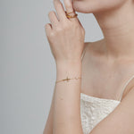 ciite' シーテ ブレスレット 【 金属アレルギー対応 】 クロスビジューブレスレット サージカルステンレス