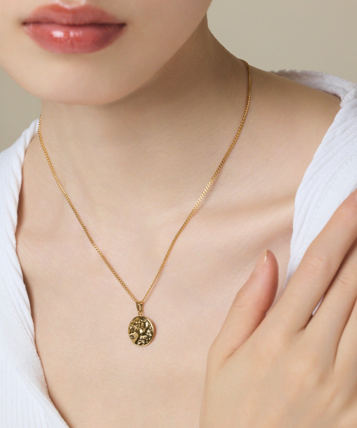 ciite' シーテ ネックレス 【 金属アレルギー対応 】 コインネックレス サージカルステンレス