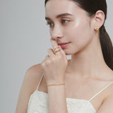 ciite' シーテ ブレスレット 【 金属アレルギー対応 】 グリッターチェーンブレスレット サージカルステンレス