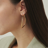 ciite' シーテ ピアス（両耳用） 大ぶり立体オーバルフープピアス (両耳用)