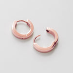 ciite' シーテ ピアス（両耳用） 【 金属アレルギー対応 】 シンプルフープピアス サージカルステンレス (両耳用) ピンクゴールド FREE