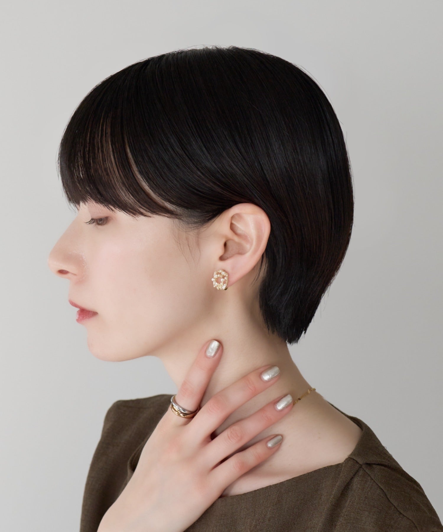 ciite' シーテ イヤリング シリコン付 デザインパール イヤリング