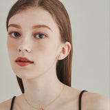 ciite' シーテ ピアス（両耳用） 【 金属アレルギー対応 】 シンプルビジューピアス サージカルステンレス (両耳用)