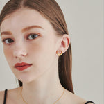 ciite' シーテ ピアス（両耳用） 【 金属アレルギー対応 】 ハートモチーフピアス サージカルステンレス (両耳用)