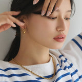 ciite' シーテ ピアス（両耳用） 【 金属アレルギー対応 】 ツイストフープピアス サージカルステンレス (両耳用)