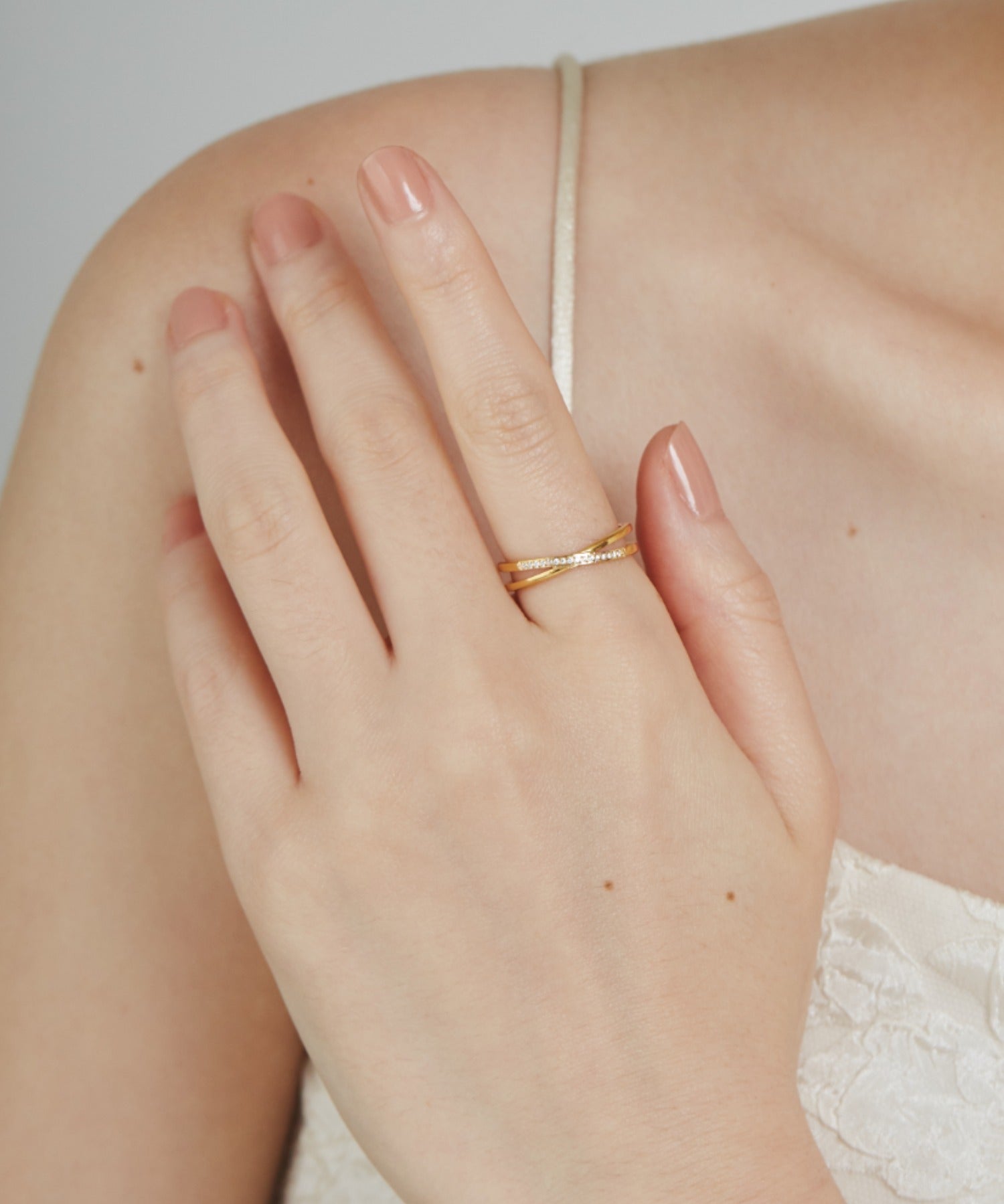 ciite' シーテ リング 【 金属アレルギー対応 】 ビジュークロスリング サージカルステンレス