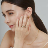 ciite' シーテ リング 【 金属アレルギー対応 】 ジルコニアデザインリング サージカルステンレス