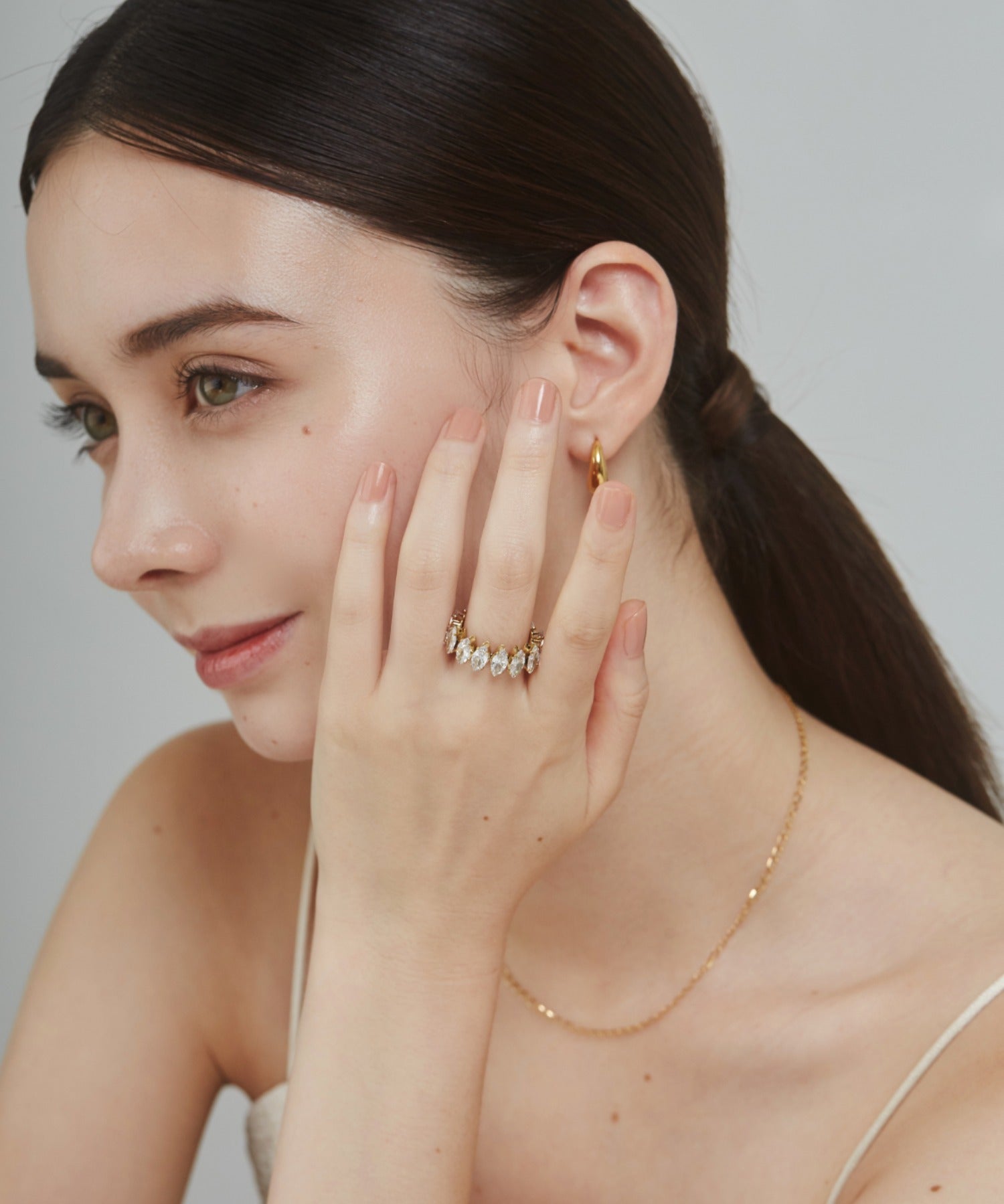 ciite' シーテ リング 【 金属アレルギー対応 】 ジルコニアデザインリング サージカルステンレス