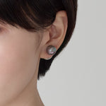 ciite' シーテ ピアス（両耳用） 2way バイカラー ダブルパールピアス