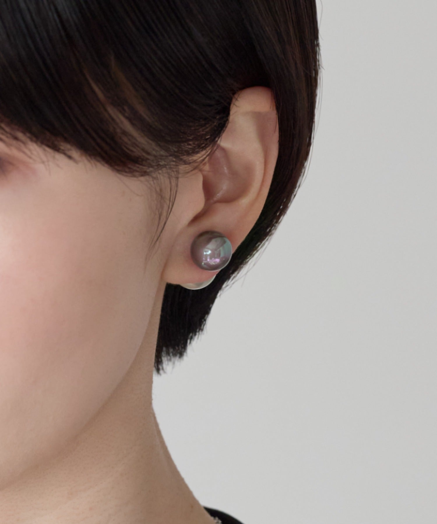 ciite' シーテ ピアス（両耳用） 2way バイカラー ダブルパールピアス
