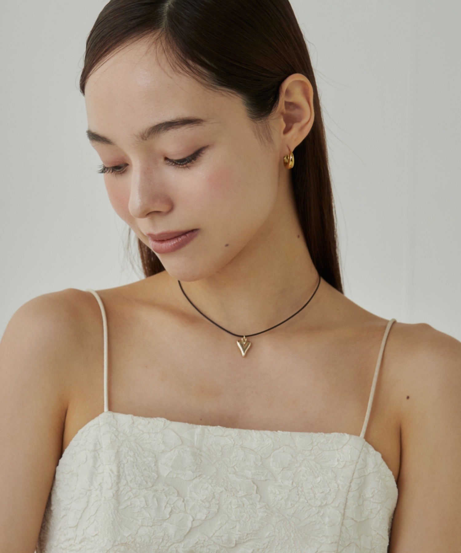 ciite' シーテ ネックレス メタルハートトップ コードチョーカー / ネックレス