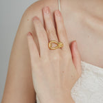 ciite' シーテ リング 【 金属アレルギー対応 】 ノットニュアンス リング サージカルステンレス