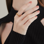 ciite' シーテ リング 【 金属アレルギー対応 】 ノットモチーフリング サージカルステンレス