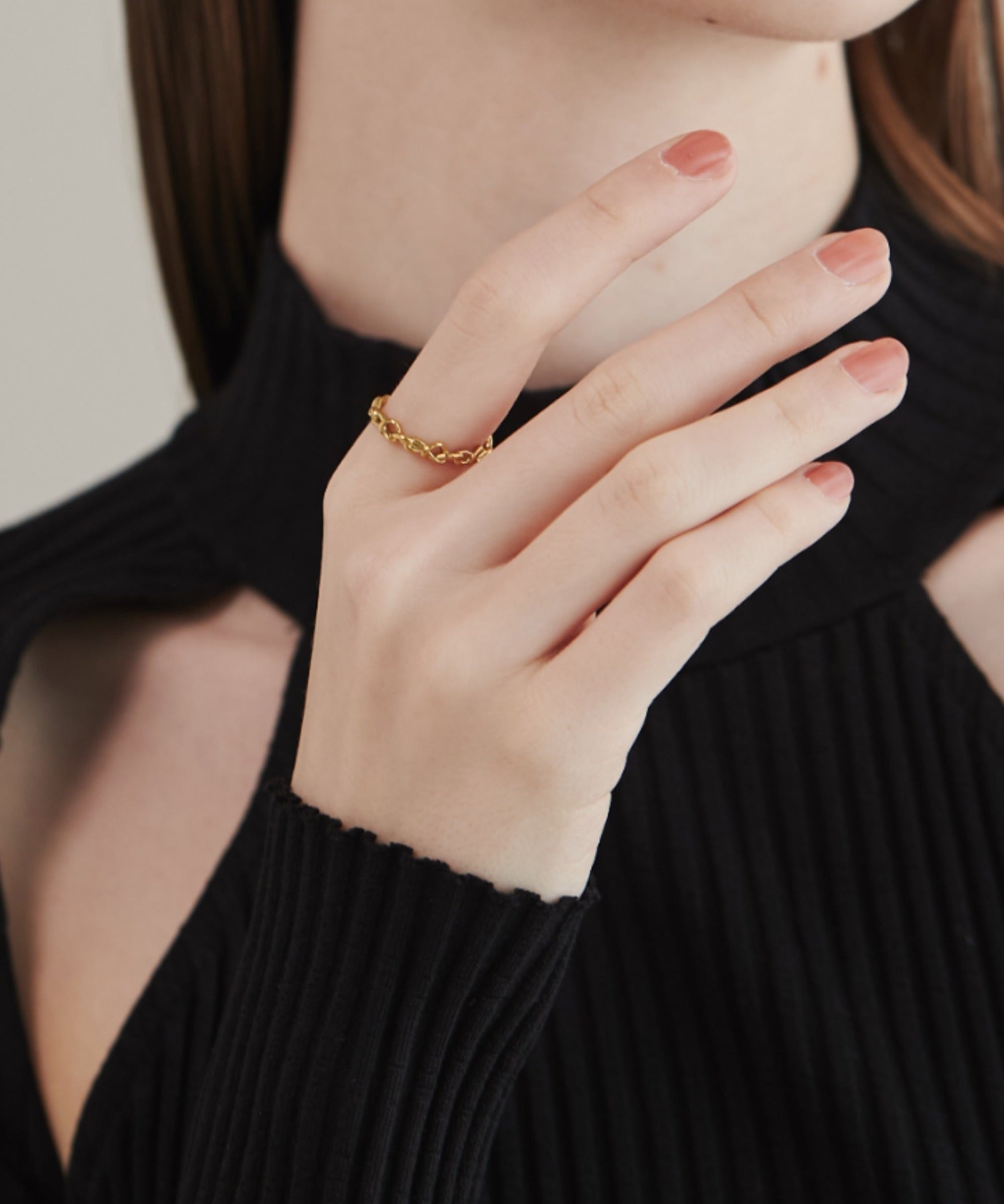 ciite' シーテ リング 【 金属アレルギー対応 】 ノットモチーフリング サージカルステンレス