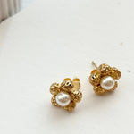 ciite' シーテ ピアス（両耳用） パール フラワーピアス（両耳用）