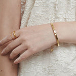 ciite' シーテ ブレスレット 【 金属アレルギー対応 】 ハートビジュー シンプルブレスレット / バングル サージカルステンレス