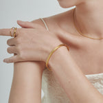 ciite' シーテ ブレスレット 【 金属アレルギー対応 】 シンプルバングル サージカルステンレス