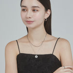 ciite' シーテ ネックレス 【 金属アレルギー対応 】 2連 エリザベス コインネックレス サージカルステンレス