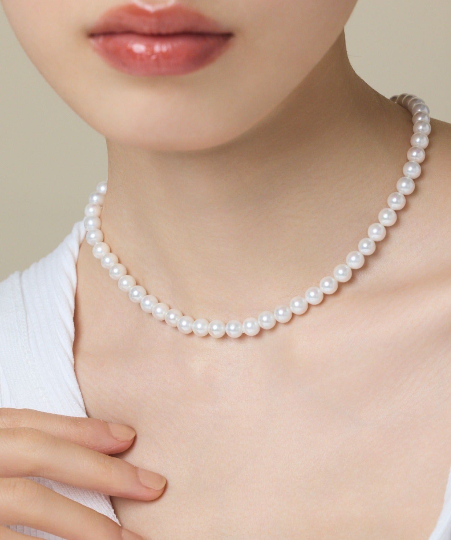 ciite' シーテ ネックレス 【 金属アレルギー対応 】 シンプルパールネックレス サージカルステンレス