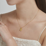 ciite' シーテ ネックレス 【 金属アレルギー対応 】 ビジュープレートネックレス サージカルステンレス