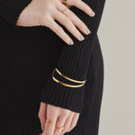 ciite' シーテ ブレスレット 【 金属アレルギー対応 】 2ラインバングル / ブレスレット サージカルステンレス