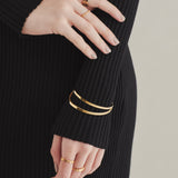 ciite' シーテ ブレスレット 【 金属アレルギー対応 】 2ラインバングル / ブレスレット サージカルステンレス