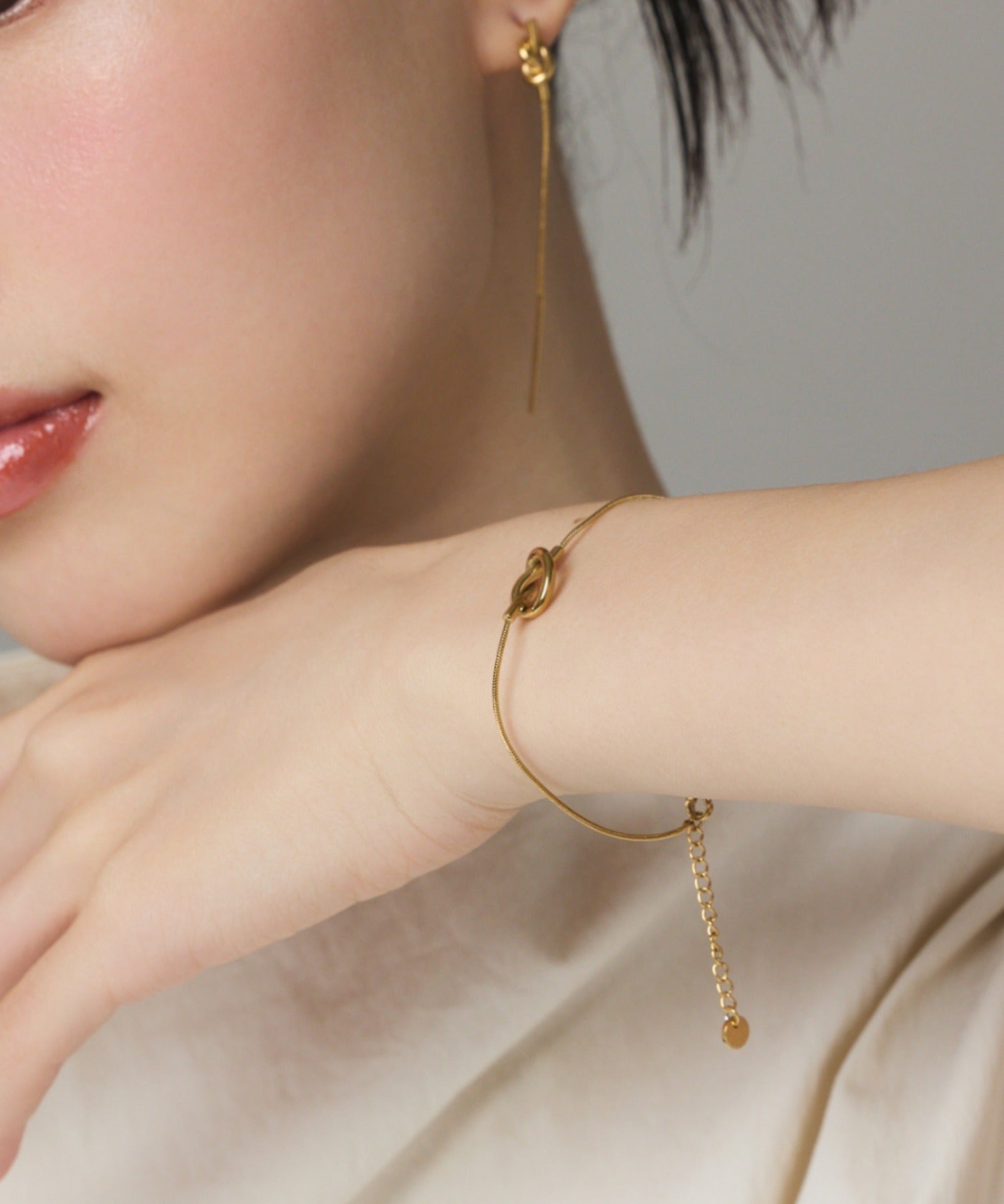 ciite' シーテ ブレスレット 【 金属アレルギー対応 】 ノットブレスレット サージカルステンレス