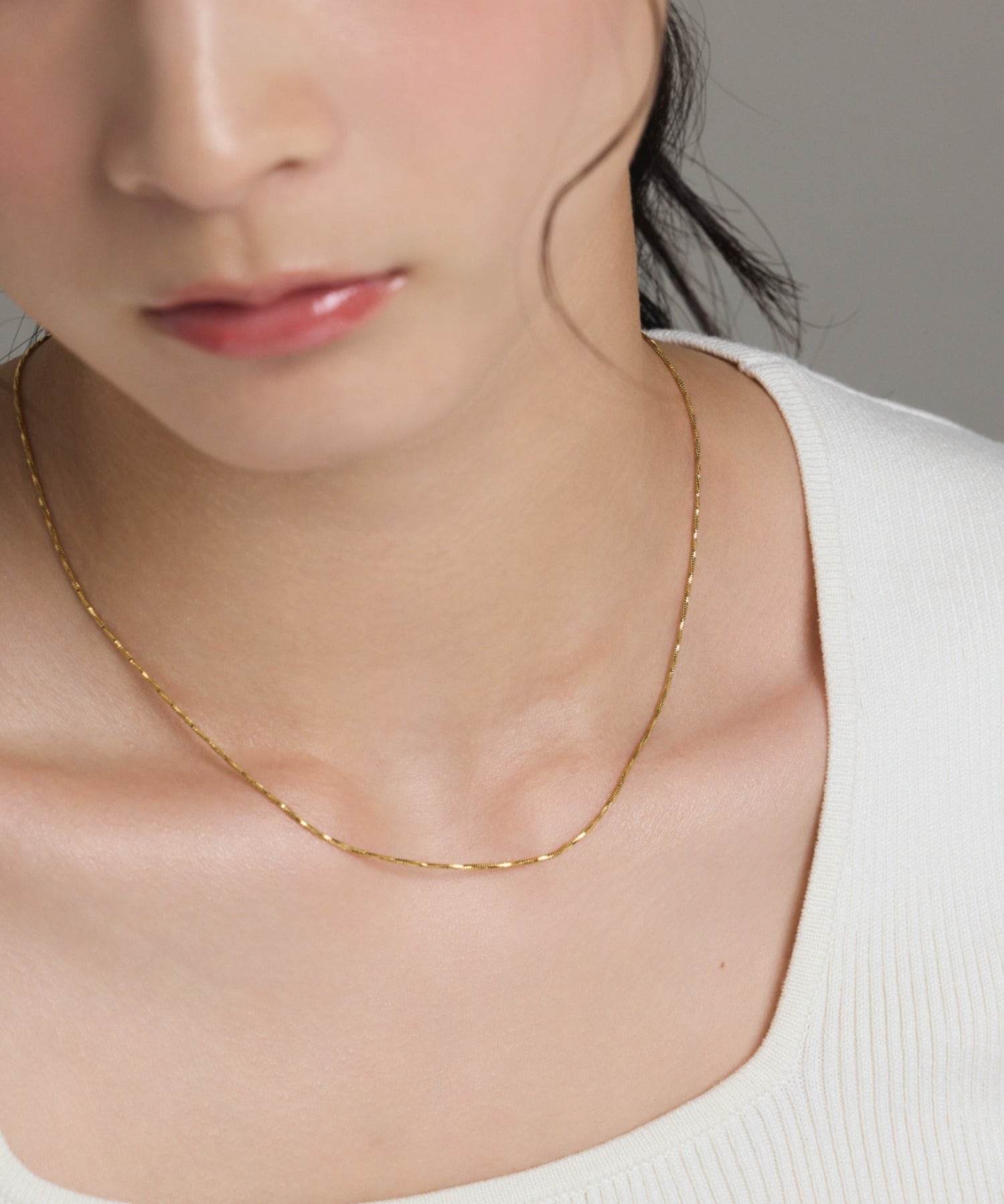 ciite' シーテ ネックレス 【 金属アレルギー対応 】 ツイストチェーンネックレス サージカルステンレス