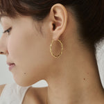 ciite' シーテ ピアス（両耳用） 【 金属アレルギー対応 】ツイストフープピアス サージカルステンレス（両耳用）