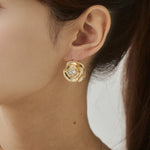 ciite' シーテ ピアス（両耳用） フラワービジューピアス（両耳用）