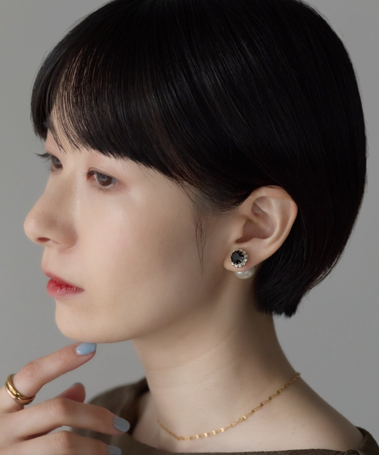 ciite' シーテ ピアス（両耳用） ビジューパールピアス