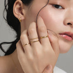 ciite' シーテ リング 【 金属アレルギー対応 】シンプルリング 4個セット サージカルステンレス