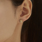 ciite' シーテ ピアス（両耳用） 【 金属アレルギー対応 】ミニビジューバタフライピアス サージカルステンレス（両耳用）