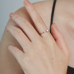 ciite' シーテ リング 【 金属アレルギー対応 】 シンプルビジューリング サージカルステンレス