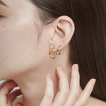 ciite' シーテ ピアス（両耳用） 【 金属アレルギー対応 】 シンプルフープイヤリング 3ペアセット サージカルステンレス (両耳用)