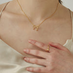 ciite' シーテ ネックレス 【 金属アレルギー対応 】 ミニリボンネックレス サージカルステンレス