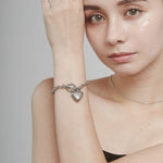 ciite' シーテ ブレスレット 【 金属アレルギー対応 】 ハートペンダント ブレスレット サージカルステンレス