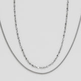ciite' シーテ ネックレス 【 金属アレルギー対応 】 2連チェーンネックレス サージカルステンレス
